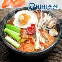 비비수산 다양한 해산물이 어우러져 깊은국물맛을 느낄수있는 해물탕세트 700g, 1팩