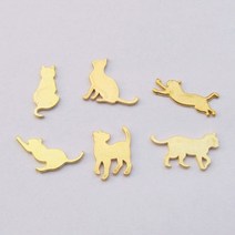 고양이 일상 파츠 2개 고리 레진 공예 아트 악세사리, 관찰