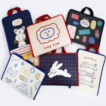 로마네 지퍼 화일 ver.3 손잡이 파일 케이스라운드지퍼 보조 가방, 홀라홀라