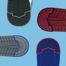 조던1 덩크 뒷굽 밑창 보강 아웃솔 프로텍터 솔쉴드 솔가드 밑창 스티커, S(245-250), 클리어
