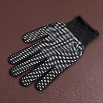 나일론도트 미끄럼방지장갑 점박이코팅장갑 블랙 미끄럼방지 10p 도트코팅 목장갑 목장갑