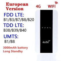 무선 라우터 공유기 범용 잠금 해제 4G 모바일 와이파이 라우터 MiFi 핫스팟 휴대용 3000mAh 배터리, m10-e