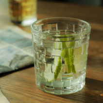보드미_리빙 언더락 모자이크 패턴 유리잔 280ml, 로띠 글라스컵 280ml, 본상품선택