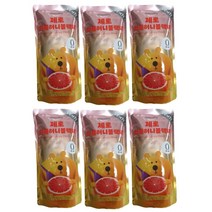 Delaffe Grapefruit Honey Black Tea 500ml x 6ea 델라페 자몽허니 파우치 아이스티, 1개