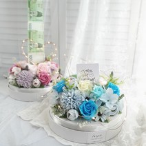 인스피엘 돈뽑는 용돈 케이크, 블루 용돈박스 + 쇼핑백