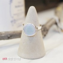 헤이엔 S925 빛에 따라 변하는 몽환의 달 자개반지 전체실버 선물추천