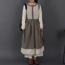 깅엄체크 하이디 레이어드 원피스