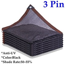 조립식 테라스 파고라 옥상 야외 정자 3pin 검은 색 태양 그늘 그물 55 hdpe anti-uv 정원 식물 차양 그물 전망대 pergola 천막 awinings sail, 3핀 네트, 1.5mx8m