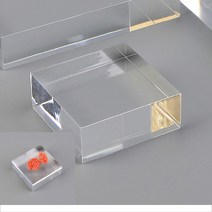 사각 투명 마징가 레고 전시용받침대 아크릴장식장 스테이지 (소), 단일