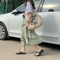 슬림 쉬폰 꽃무늬 롱스커트 데일리치마 캉캉 QB013