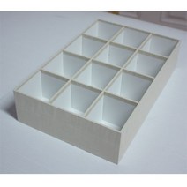 속옥정리함12칸/수납장/서랍장/틈새/미니/인테리어소품/용품/빈티지/장식/옷장속/다용도/화장대/수납함/악세서리/악세사리/박스/분리함, 화이트 12칸
