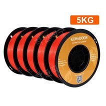 KINGROON PLA 필라멘트 3D 프린터용 플라스틱 1kg 1.75mm 5/10kg, 한국, 5kg 레드 PLA