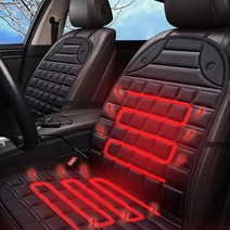 파보니 차량용 전기 열선시트 12V 전용 자동차 겨울 온열 시트 매트 12볼트 운전석, 파보니차량용전기열선시트12볼트_1P