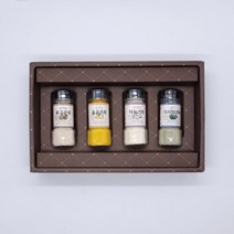 유기농 가루 선물세트 4종 천연 조미료 180g 표고 울금 마늘 다시마 추석 명절 선물, 상세페이지 참조