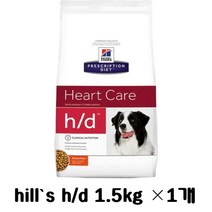 힐스 강아지 h/d (에이치디) 심장 1.5kg, 1개