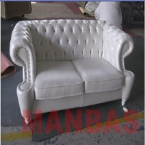 1인소파 싱글 미국 Chesterfield 소파 세트 이탈리아 가죽 Modern, 2 seater