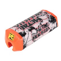 팻바이크 프로 테이퍼 2.0 스퀘어 핸들 바 패드 팻 가슴 보호대 크로스바 핏 1-1/8 오토바이 더트 바이크, 13 Metal Orange