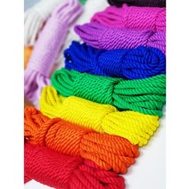6.0mm 8m 대나무 로프 솔리드 컬러 밤부 로프 본디지로프(16컬러), 16.핑크