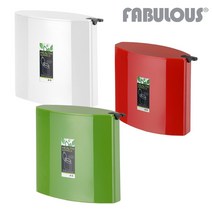 패블러스 플로라 미니 화장대 쓰레기통 2리터, 1개, 플로라 미니타원형 화이트