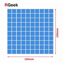 써멀패드 0.5 1 1.5 2 mm 써멀구리스 방열패드 맥북발열 rgeek 새로운 gpu cpu 방열판 냉각 전도성 실리콘 패드 열 패드, 얇게 썬 100x100mm, 두께 1mm