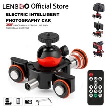 쇠스랑 Lensgo 카메라 비디오 트랙 돌리 슬라이더 모터 괭이 timelapse dslr 카메라 슬라이더 전기 자동차 푸시 카트 돌리 레일 시스템 사진 괭이 1, 협력사, 검은 색
