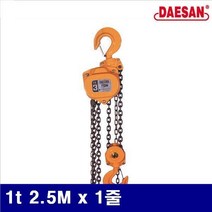 PSV4714111줄 체인블럭 5550023 x 대산호이스트 2.5M (1EA) x 6.3 1t 19.1