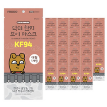 카카오프렌즈 닥터 한지 브이 마스크 프로도 대형 KF94, 60개, 1개입