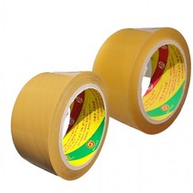 [이서지니]OPP TAPE 48X45m 투명/베이지/황색/강력접착테이프/라바테이프/ 박스테이프/포장테이프, 투명