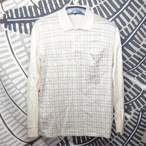 닥스남성100춘추용체크PK카라티셔츠달순구제107