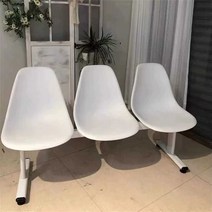 플라스틱 벤치 의자 야외 사무실 대기 편의점 터미널, 3인-옐로우