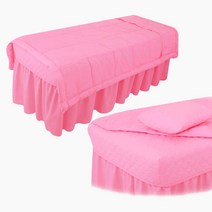 마사지 미용베드커버 4종세트(이불 베개 패드 침대커버) 경락or일반 두가지타입