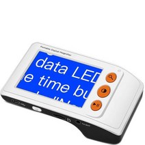 디지털 비디오 돋보기 전자 타입 보조 장치 이미지 캡처 3.5 인치 LCD 스크린 2x-2, Black
