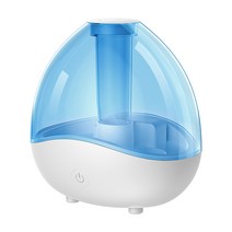 Coronwater 1.5L 가습기 침실 용 초음파 가습기 청소하기 쉬운, Light Blue