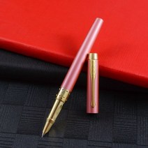 키보드 딸기 마우스 수박 에어팟 과자 스마트폰 당근 커피 만년필 잉크 펜 학교 학생 사무용품 무광택 Lridium Nib 세련된 소설 모양 비즈니스 문구, Pink _Iridium Fountain Pen