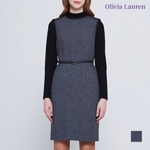 [올리비아로렌] 네크 배색해리 H라인 원피스VOCOAVW9431