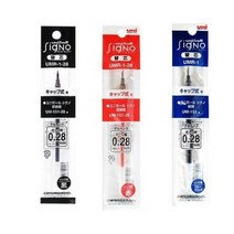 미쯔비시 시그노 유니볼 리필심 UMR-1 0.28mm, 레드, 5개