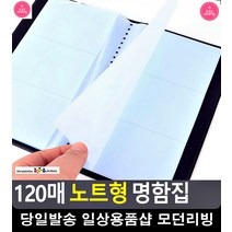 정리 간편 명한 카드 보관 노트형 명함집 리빙소품 미니사진첩 문구류 문구