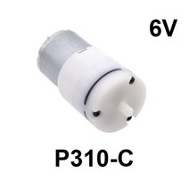 온수 순환 펌프 보일러 모터 1pcs 310 진공 dc 6v 3.7v 워터 다이어프램 음압 전기 미니 스프레이 기계 부품, p310-c 6v, P310C 6V
