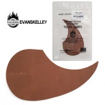 Evans Kelley 통기타용 가죽픽가드 Vintage Brown / TEXAS Series A Type (마틴형)