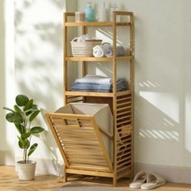 빨래바구니 빨래통 세탁바구니 빨래수거함 수납 선반 슬라이딩 4, 단품