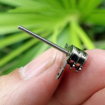 Nidec-미니어처 6mm 스테퍼 모터 2 상 4 와이어 스테핑 17mm 긴 선형 나사 샤프트 포함 DIY 카메라 렌즈, 한개옵션0