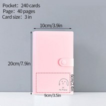 인생네컷앨범 초음파앨범 성장앨범 본식사진 웨딩포토북 64/80 포켓 사진 앨범 3 인치 투명 포토 카드 홀더 인스탁스 미니 스토리지 책 명함 수집, [08] 3in(84 pockets)