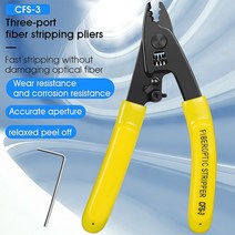 전선커넥터 광접속기 광섬유케이블 광분배함 광커넥터 CFS-3/CFS-2/FO103-S 3 포트 광섬유 스트리퍼/펜치/와이어 스트리퍼 FTTH 도구 스트리핑 펜치, [03] CFS-3