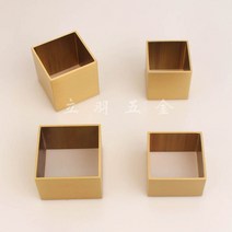 북유럽 가구 다리 호두나무 식탁의자 순동백발싸개 북유럽 원목가구 소파 사각형 황동 철물보호발싸개, 11 길이45와이드45높음20두꺼움1.5