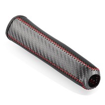 자전거 브레이크 손잡이 커버 가죽 기어 핸드 브레이크 포드 포커스 MK 3 C-MAX Fiesta 갤럭시 퓨전 익스플, 03 빨간