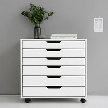 마켓비 OLAF 서랍장 6단 KS1008STB, 화이트 7874.4134