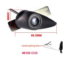 k5후방카메라 후방카메라배선 후방카메라렌즈 1920*1080P AHD 야간 투시경 차량 전면 로고 현대 엘란트라 베르나 솔라리스 투싼 IX35 산타페 I20 I30 I40, 01 12V, 03 8129CCD