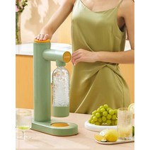 탄산수 기계 탄산 음료 한라봉 패션후르츠 샤인머스캣, 그린 (실린더 2개)