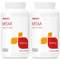 GNC 2병 MSM 1000 MG 180 Capsules