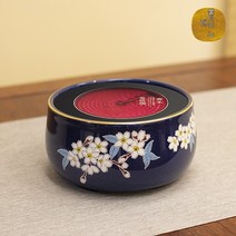 앵가소전기로 무음구곡다로 가정용 탁상 소형 미니 물끓이기 다기 일식 전기로, 푸른눈벚꽃
